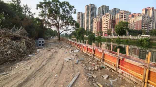 川上云帆·运河阅读园建设前。